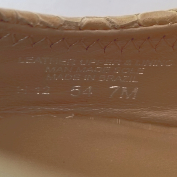 Tory Burch Leather Peep Toe Wedges size 7 - Picture 8 of 8